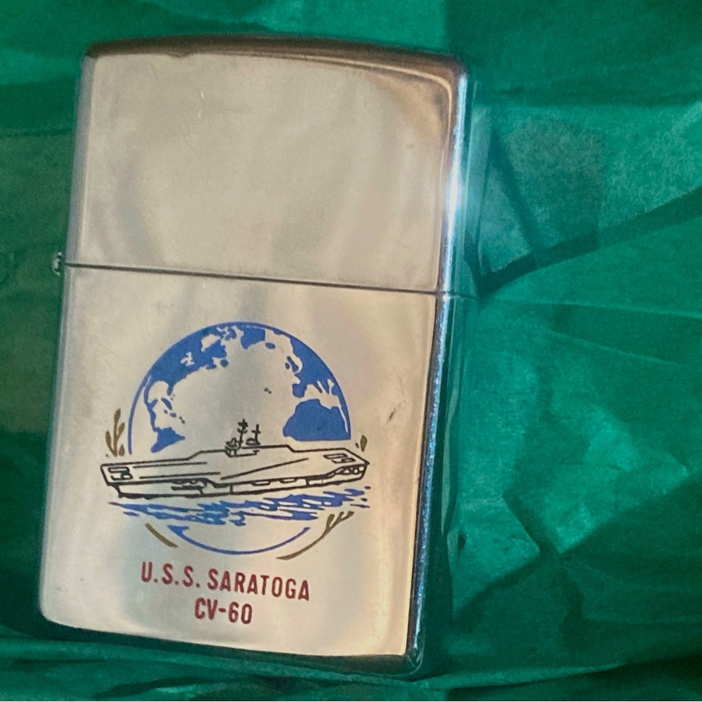 Zippo Vintage 1994 USS Saratoga CV-60 Aircraft Carrier